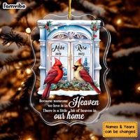 Personalized Memorial Gift Window Cardinal Ornament 29473 thumb 1