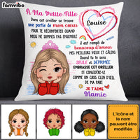 Personalized Gift For Granddaughter French Petite Fille Pillow 30110 thumb 1