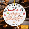 Personalized Gift For Family First Christmas French Circle Ornament 30124 1