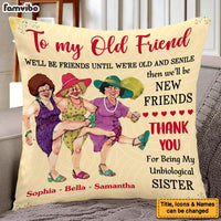 Personalized We'll Be Friends Until We're Old and Senile Purple Pillow OB191 58O47 thumb 1