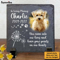 Personalized Pet Memorial Gift In Loving Memory Upload Photo Square Memorial Stone 27205 thumb 1