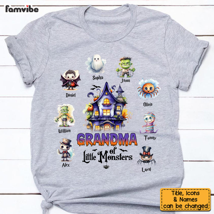 Personalized Halloween Gift Grandma Of Little Monsters Shirt - Hoodie - Sweatshirt 28408 1