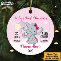 Personalized Elephant Baby First Christmas Ornament OB83 73O47 thumb 1