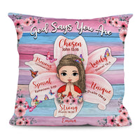 Personalized Gift For Daughter God Says You Are Flower Pillow 32312 thumb 1