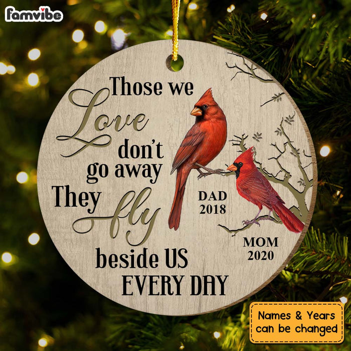 Personalized Cardinal Memorial Mom Dad Ornament SB59 81O58 1