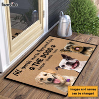 Personalized Gift For Dog Lovers All Guests Must Be Approved By The Dogs Photo Doormat 26543 thumb 1