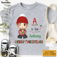 Personalized Gift For Grandson Merry Christmas Kid T Shirt 28312 thumb 1