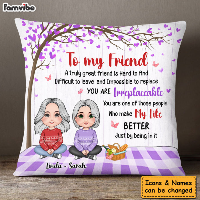 Personalized Gift For Friends A Truly Great Friend Pillow 30537 1