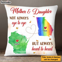 Personalized Gift For Daughter Always Heart To Heart Long Distance Gift Pillow 27539 thumb 1