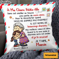 Personalized Grandma Granddaughter Grandson French Grand-mère Pillow OB13 95O58 (Insert Included) thumb 1