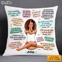 Personalized Christian Affirmations Inspirational Bible Verse Pillow OB181 32O53 thumb 1