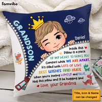 Personalized Gift For Grandson Dinosaur Hug This Pillow 28704 thumb 1