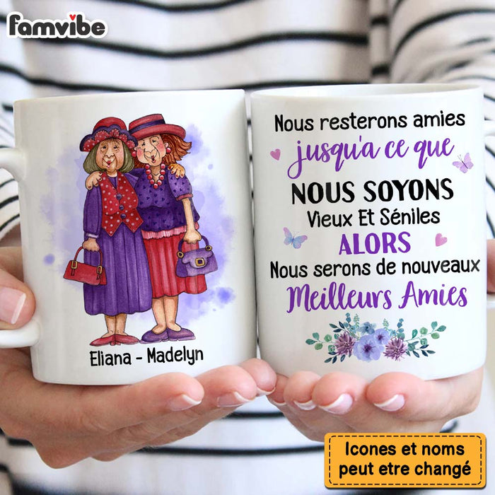 Personalized Gift For Old Friend Old And Senile French Mug 30371 1