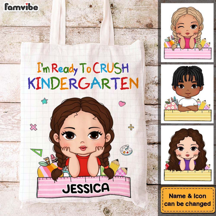 Personalized Gift For Granddaughter Ready To Back To School Tote Bag 27023 1