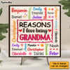 Personalized Gift For Grandma Names Word Art 2 Layered Separate Wooden Plaque 32081 1