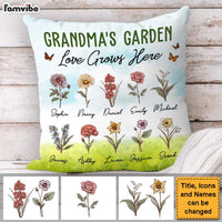 Personalized Gift For Grandma Garden Love Grow Here Pillow 31396 thumb 1