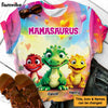Personalized Gift for Grandma Mamasaurus Cute Dinosaur All-over Print T-shirt 32569 1