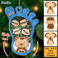 Personalized Gift For Grandson I Am Kind 5 Layered Shaker Ornament 29707 thumb 1