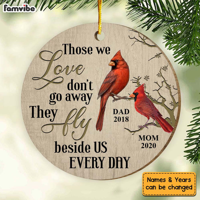 Personalized Cardinal Memorial Mom Dad Ornament SB59 81O58 1