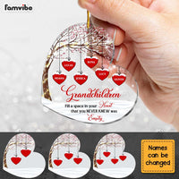 Personalized Gift For Grandma Grandchildren Fill Your Heart Heart Ornament 29325 thumb 1