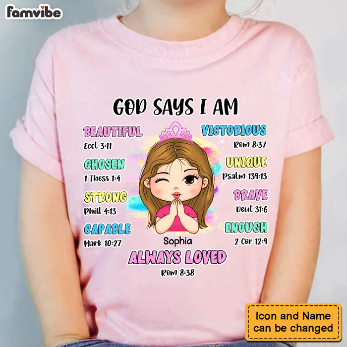 Personalized Gift For Granddaughter God Says Bible Verses Kid T Shirt - Kid Hoodie - Kid Sweatshirt 29914 1