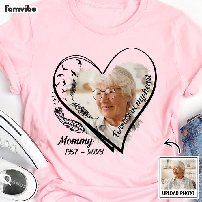 Personalized Memorial Gift Forever In My Heart Photo Shirt - Hoodie - Sweatshirt 31566 1