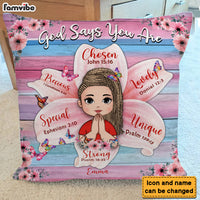 Personalized Gift For Daughter God Says You Are Flower Pillow 32312 thumb 1