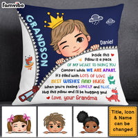 Personalized Gift For Grandson Dinosaur Hug This Pillow 28704 thumb 1