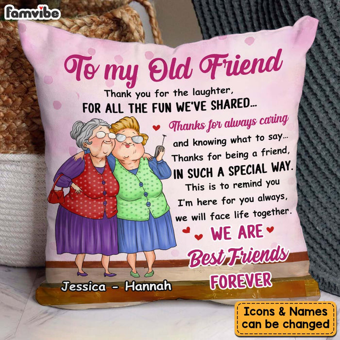 Personalized Gift To My Old Friend Pillow 30853 1