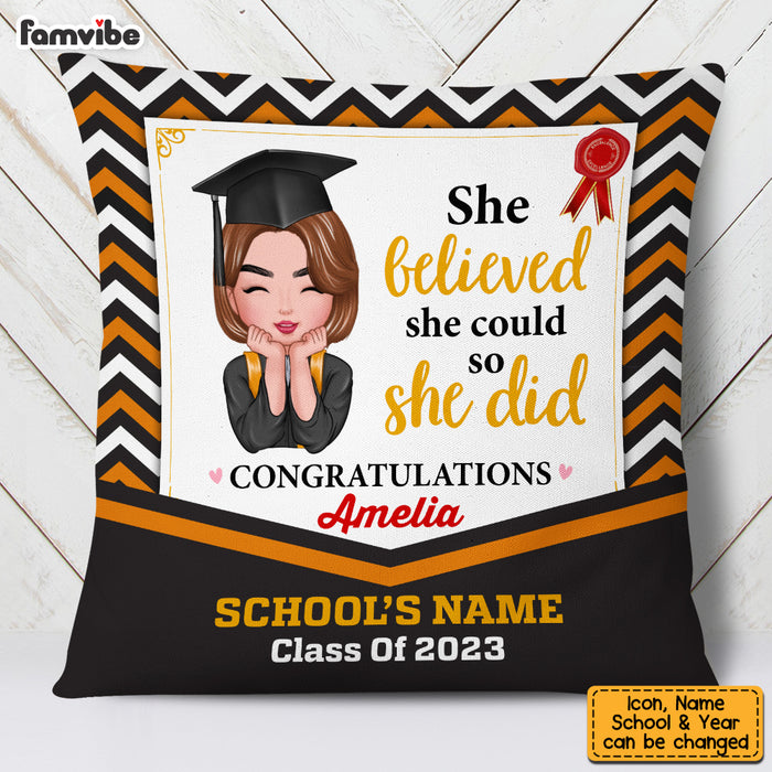 Personalized Graduation Girl Pillow AP141 23O53 1