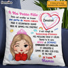 Personalized Gift For Granddaughter French Petite Fille Pillow 30110 1