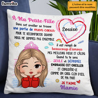 Personalized Gift For Granddaughter French Petite Fille Pillow 30110 thumb 1