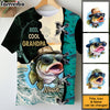 Personalized Father's Day Gift Reel Cool Grandpa All-over Print T-shirt 32591 1