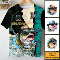 Personalized Father's Day Gift Reel Cool Grandpa All-over Print T-shirt 32591 thumb 1