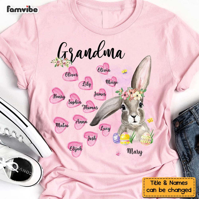 Personalized Gift For Grandma Easter Rabbit Shirt - Hoodie - Sweatshirt 31725 1
