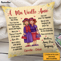Personalized Gift For Friend À ma Vieille amie French Pillow 30441 thumb 1