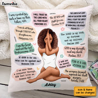 Personalized Christian Affirmations Inspirational Bible Verse Pillow OB181 32O53 thumb 1