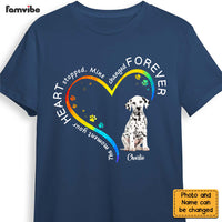 Personalized Gift For Loss Pet Memorial Upload Photo My Heart Changed Forever Shirt - Hoodie - Sweatshirt 27305 thumb 1
