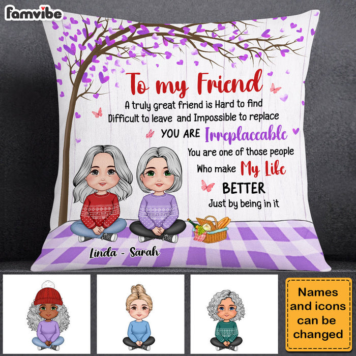 Personalized Gift For Friends A Truly Great Friend Pillow 30537 1