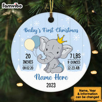 Personalized Elephant Baby First Christmas Ornament OB83 73O47 thumb 1