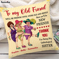 Personalized We'll Be Friends Until We're Old and Senile Purple Pillow OB191 58O47 thumb 1