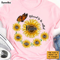 Personalized Sunflower Blessed To Be Called Grandma Shirt - Hoodie - Sweatshirt 24671 thumb 1