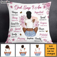 Personalized Christian Gift For Daughter God Says I Am Pillow 26914 thumb 1