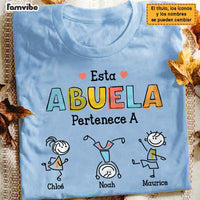 Personalized Grandma Abuela Colorful Drawing Shirt - Hoodie - Sweatshirt 24956 thumb 1