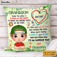 Personalized Gift For Grandkid Hug This Pillow 26956 thumb 1