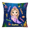 Personalized Granddaughter Mermaid Custom Name Pillow 30851 1