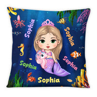 Personalized Granddaughter Mermaid Custom Name Pillow 30851 thumb 1