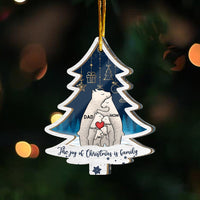 Personalized The Joy Of Christmas Is Family 2 Layered Mix Ornament 29669 thumb 1