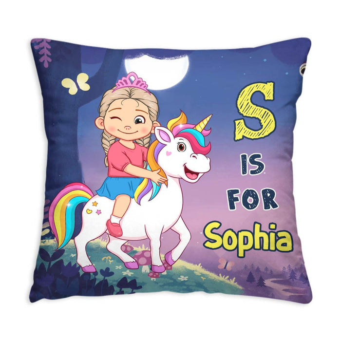 Personalized Gift For Granddaughter Unicorn Custom Name Pillow 30912 1