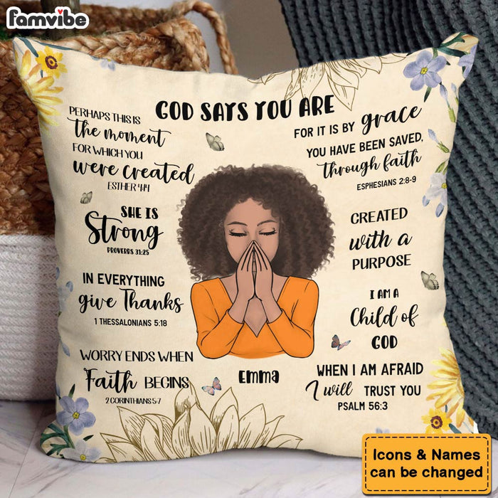 Personalized Gift For Daughter God Say You Are Pillow 32006 1